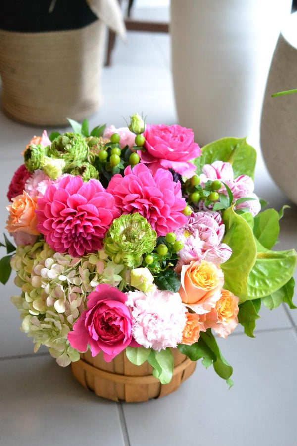 ミックス　アレンジメント　ピンク