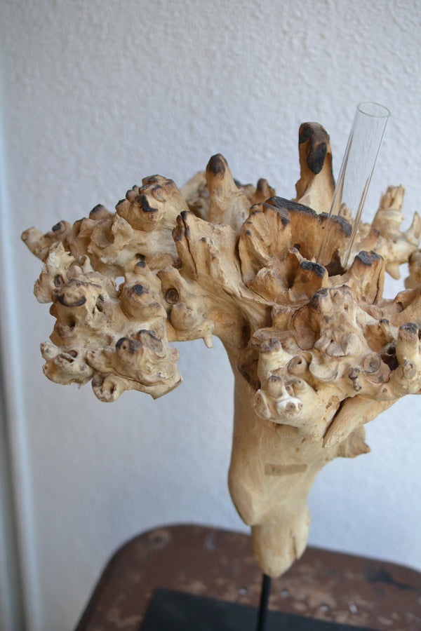 ウッドスタンド×一輪挿し