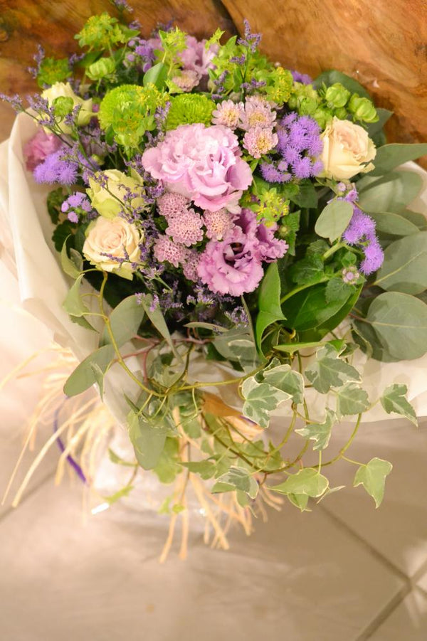 トルコキキョウ 花束 パープルナチュラル