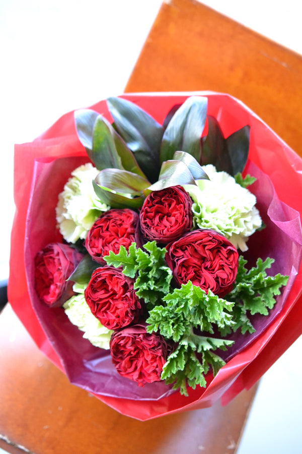 バラ 花束 レッド