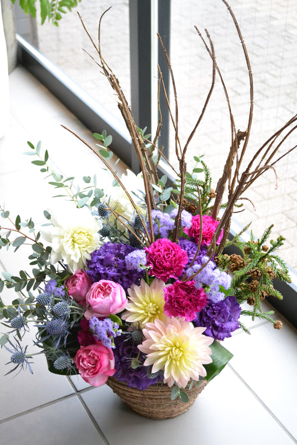 豪華　アレンジメント　ヴァイオレット