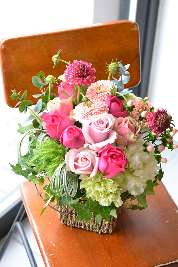 バラ アレンジメント ピンク